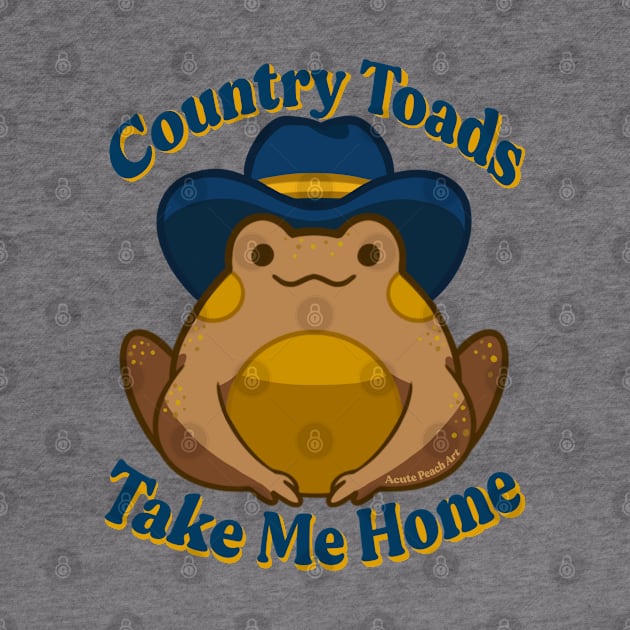 Country Toads Take Me Home by Acute Peach Art